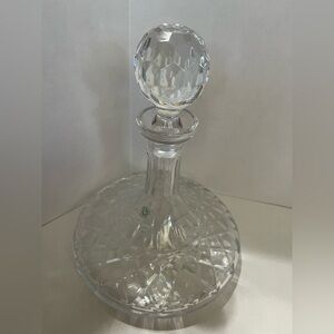 Galway Irish Crystal Longford Ships whiskey decanter